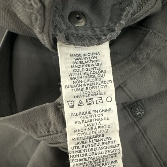 Prana womens gray double knee skinny jeans gray 4 stretch EUC - Picture 3 of 14